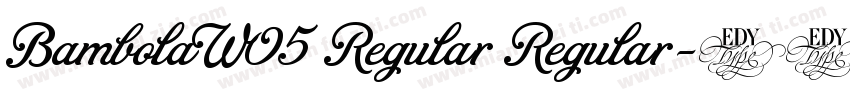 BambolaW05 Regular Regular字体转换
